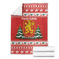 Bulgaria Christmas Blanket Merry Xmas Lion Crest - Wonder Print Shop