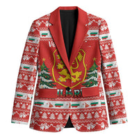 Bulgaria Christmas Blazer Merry Xmas Lion Crest - Wonder Print Shop