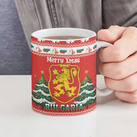 Bulgaria Christmas Ceramic Mug Merry Xmas Lion Crest - Wonder Print Shop
