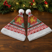 Bulgaria Christmas Santa Hat Merry Xmas Lion Crest - Wonder Print Shop