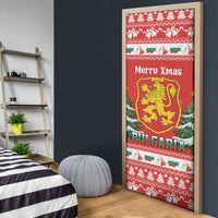 Bulgaria Christmas Door Cover Merry Xmas Lion Crest - Wonder Print Shop