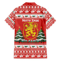 Bulgaria Christmas Family Matching Long Sleeve Bodycon Dress and Hawaiian Shirt Merry Xmas Lion Crest - Wonder Print Shop
