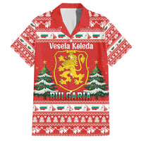 Bulgaria Christmas Family Matching Off The Shoulder Long Sleeve Dress and Hawaiian Shirt Merry Xmas Lion Crest - Wonder Print Shop