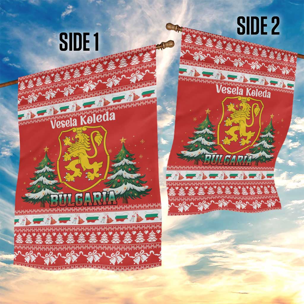 Bulgaria Christmas Garden Flag Merry Xmas Lion Crest - Wonder Print Shop