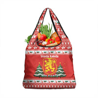 Bulgaria Christmas Grocery Bag Merry Xmas Lion Crest - Wonder Print Shop