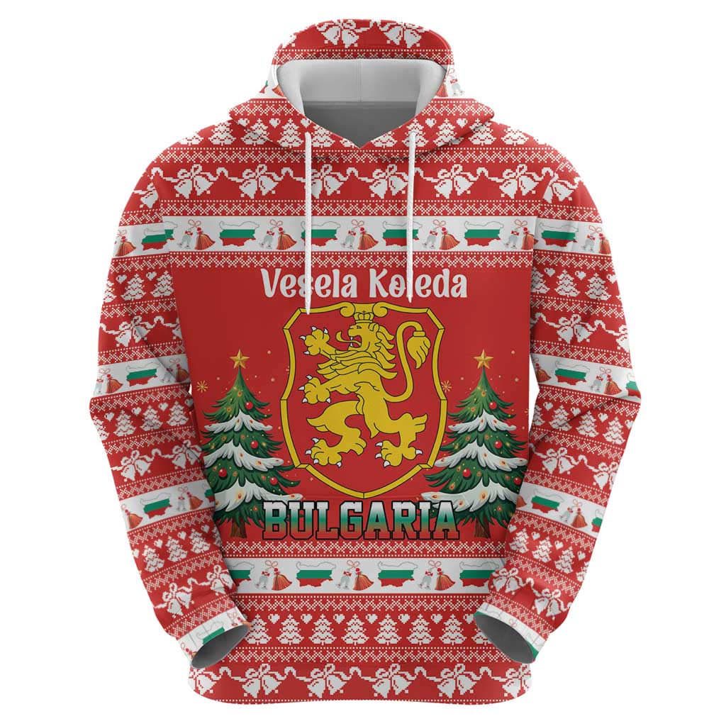 Bulgaria Christmas Hoodie Merry Xmas Lion Crest - Wonder Print Shop