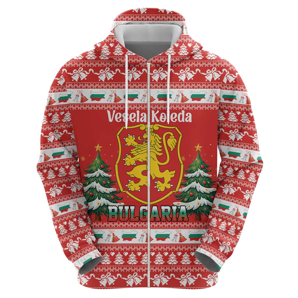 Bulgaria Christmas Hoodie Merry Xmas Lion Crest - Wonder Print Shop