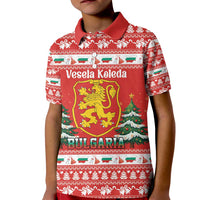 Bulgaria Christmas Kid Polo Shirt Merry Xmas Lion Crest - Wonder Print Shop