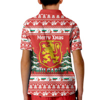 Bulgaria Christmas Kid Polo Shirt Merry Xmas Lion Crest - Wonder Print Shop