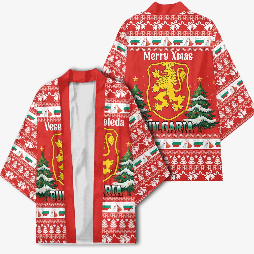 Bulgaria Christmas Kimono Merry Xmas Lion Crest - Wonder Print Shop