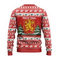 Bulgaria Christmas Ugly Christmas Sweater Merry Xmas Lion Crest - Wonder Print Shop