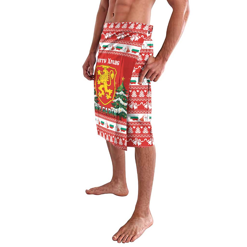 Bulgaria Christmas Lavalava Merry Xmas Lion Crest - Wonder Print Shop