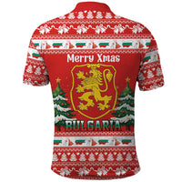 Bulgaria Christmas Polo Shirt Merry Xmas Lion Crest - Wonder Print Shop
