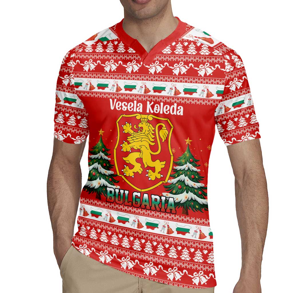 Bulgaria Christmas Rugby Jersey Merry Xmas Lion Crest - Wonder Print Shop