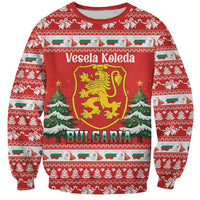 Bulgaria Christmas Sweatshirt Merry Xmas Lion Crest - Wonder Print Shop