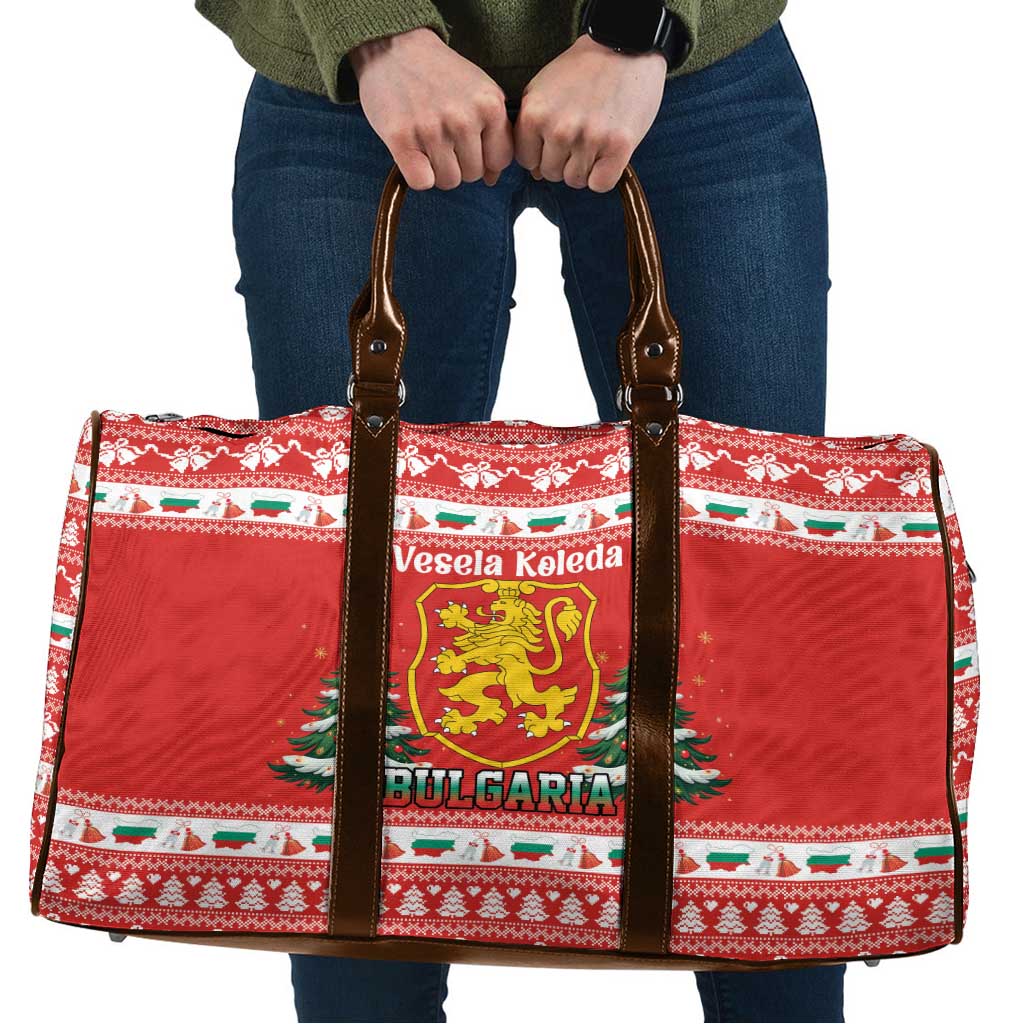 Bulgaria Christmas Travel Bag Merry Xmas Lion Crest - Wonder Print Shop