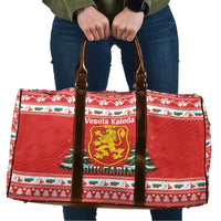 Bulgaria Christmas Travel Bag Merry Xmas Lion Crest - Wonder Print Shop