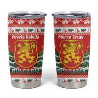 Bulgaria Christmas Tumbler Cup Merry Xmas Lion Crest - Wonder Print Shop
