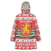 Bulgaria Christmas Wearable Blanket Hoodie Merry Xmas Lion Crest - Wonder Print Shop