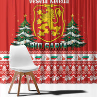 Bulgaria Christmas Window Curtain Merry Xmas Lion Crest - Wonder Print Shop