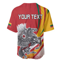 Personalized Lithuania Independence Day Baseball Jersey Lithuanian Vytis Swoosh - Wonder Print Shop