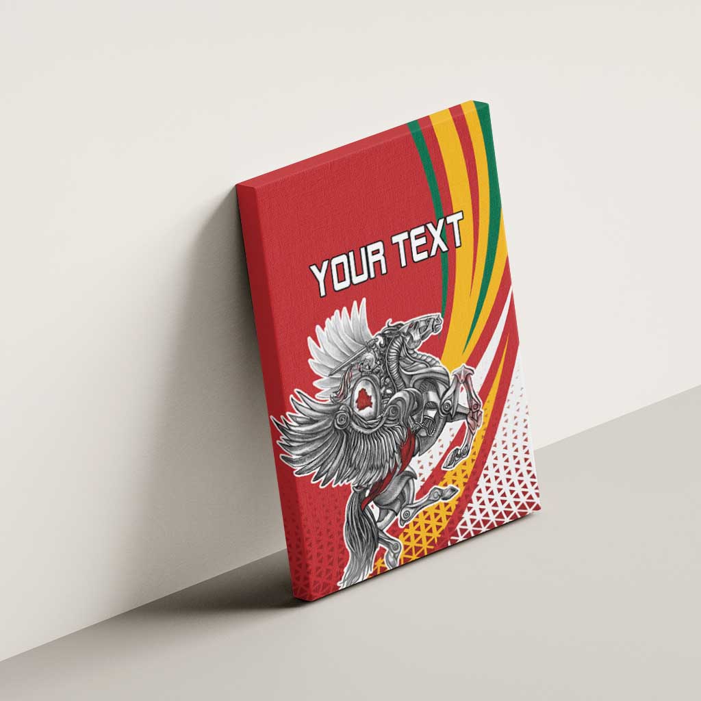 Personalized Lithuania Independence Day Canvas Wall Art Lithuanian Vytis Swoosh - Wonder Print Shop