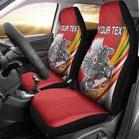 Personalized Lithuania Independence Day Car Seat Cover Lithuanian Vytis Swoosh - Wonder Print Shop