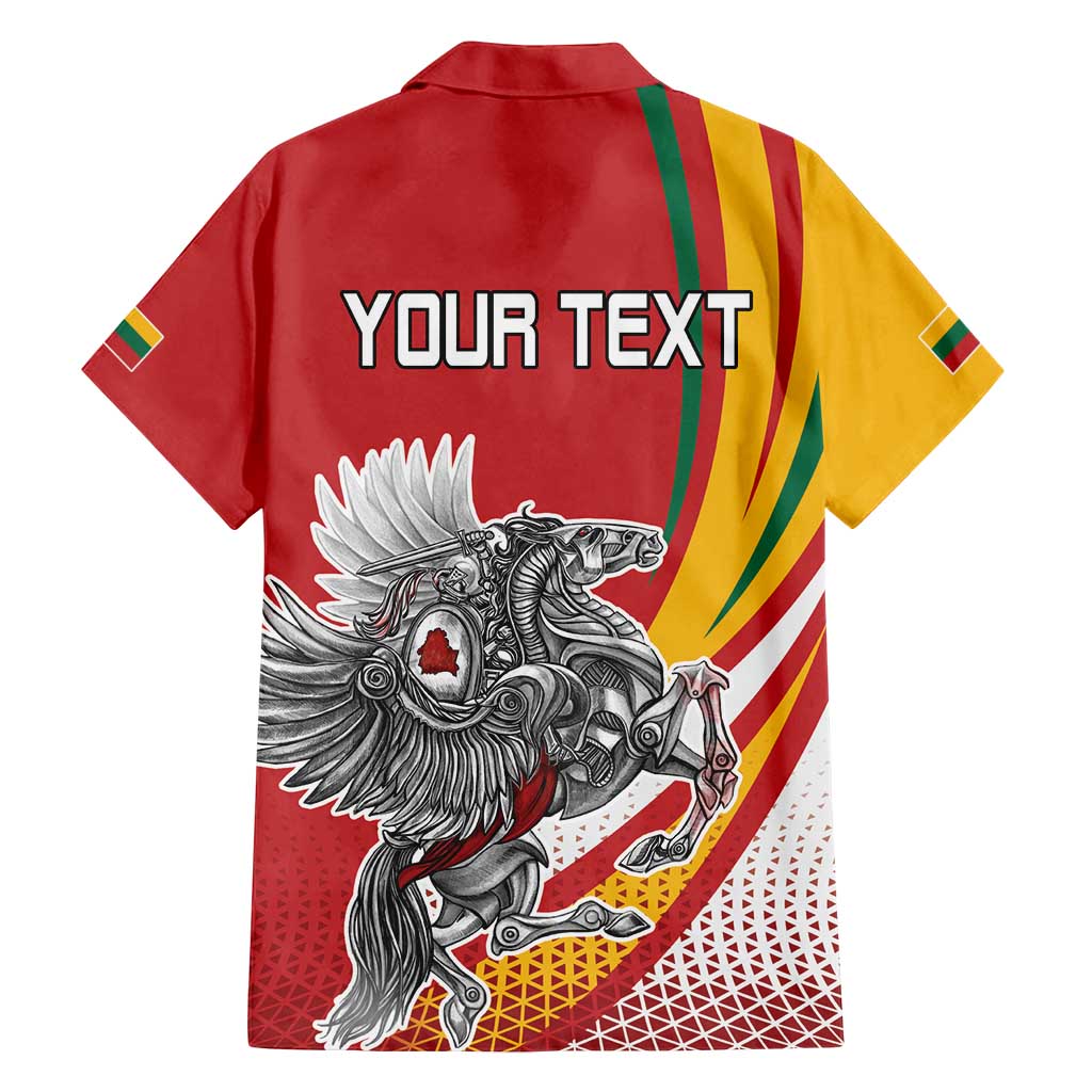 Personalized Lithuania Independence Day Family Matching Long Sleeve Bodycon Dress and Hawaiian Shirt Lithuanian Vytis Swoosh - Wonder Print Shop