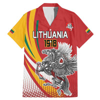 Personalized Lithuania Independence Day Family Matching Mermaid Dress and Hawaiian Shirt Lithuanian Vytis Swoosh - Wonder Print Shop