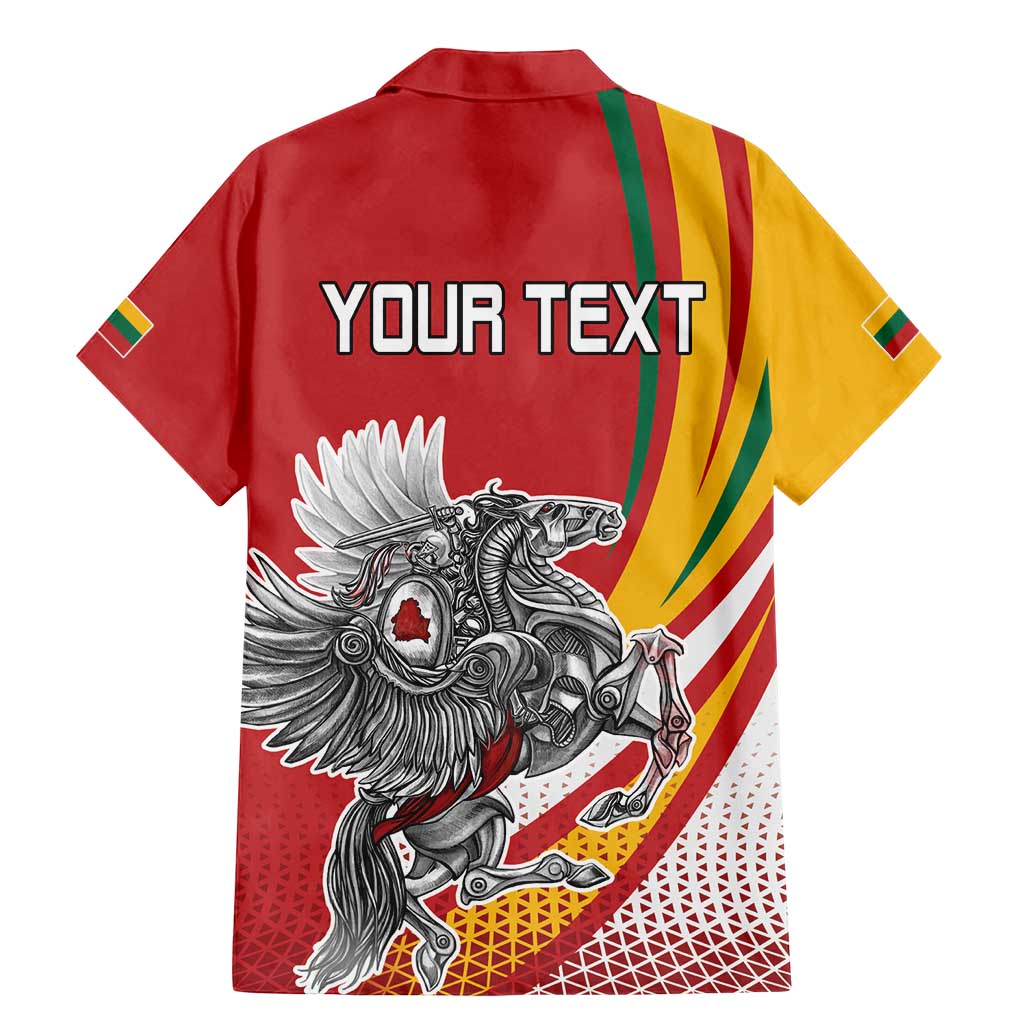 Personalized Lithuania Independence Day Family Matching Mermaid Dress and Hawaiian Shirt Lithuanian Vytis Swoosh - Wonder Print Shop