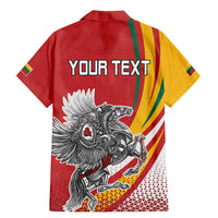 Personalized Lithuania Independence Day Family Matching Mermaid Dress and Hawaiian Shirt Lithuanian Vytis Swoosh - Wonder Print Shop