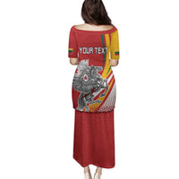 Personalized Lithuania Independence Day Family Matching Puletasi and Hawaiian Shirt Lithuanian Vytis Swoosh - Wonder Print Shop