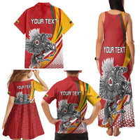 Personalized Lithuania Independence Day Family Matching Tank Maxi Dress and Hawaiian Shirt Lithuanian Vytis Swoosh - Wonder Print Shop