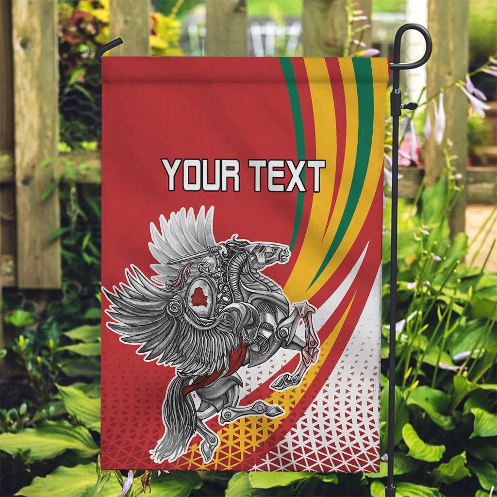 Personalized Lithuania Independence Day Garden Flag Lithuanian Vytis Swoosh - Wonder Print Shop