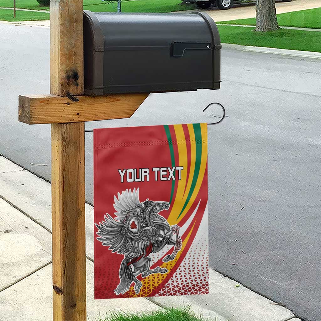 Personalized Lithuania Independence Day Garden Flag Lithuanian Vytis Swoosh - Wonder Print Shop