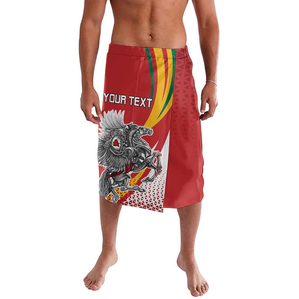 Personalized Lithuania Independence Day Lavalava Lithuanian Vytis Swoosh - Wonder Print Shop