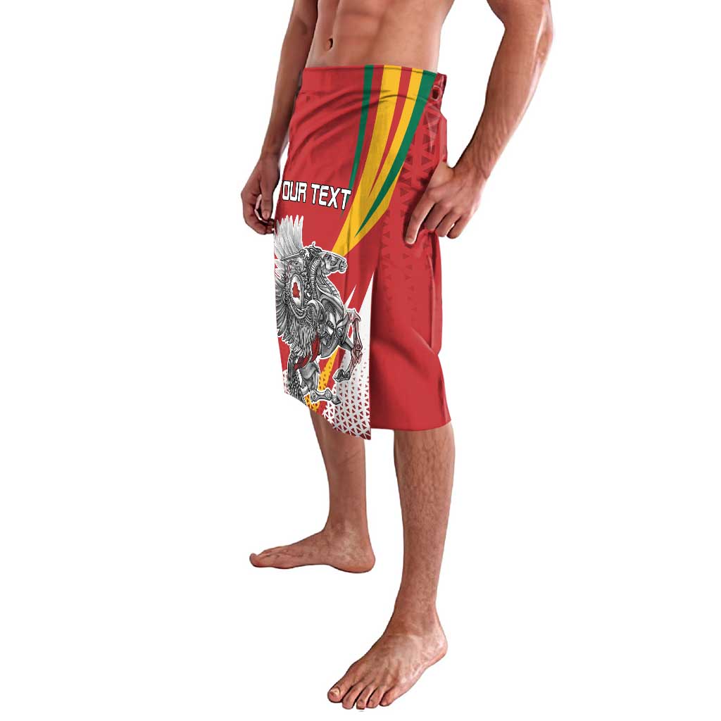 Personalized Lithuania Independence Day Lavalava Lithuanian Vytis Swoosh - Wonder Print Shop