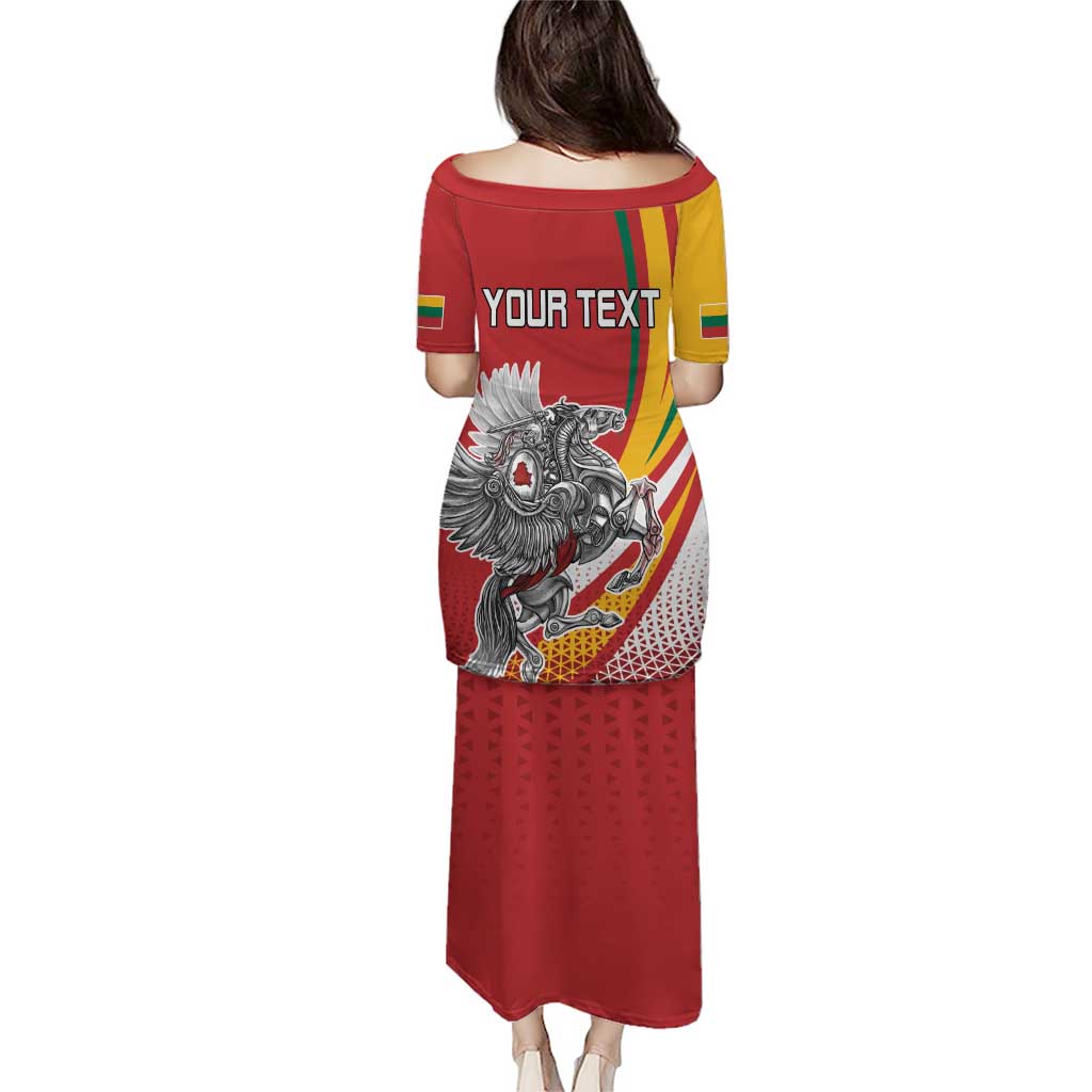 Personalized Lithuania Independence Day Puletasi Lithuanian Vytis Swoosh - Wonder Print Shop