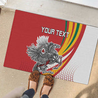 Personalized Lithuania Independence Day Rubber Doormat Lithuanian Vytis Swoosh - Wonder Print Shop