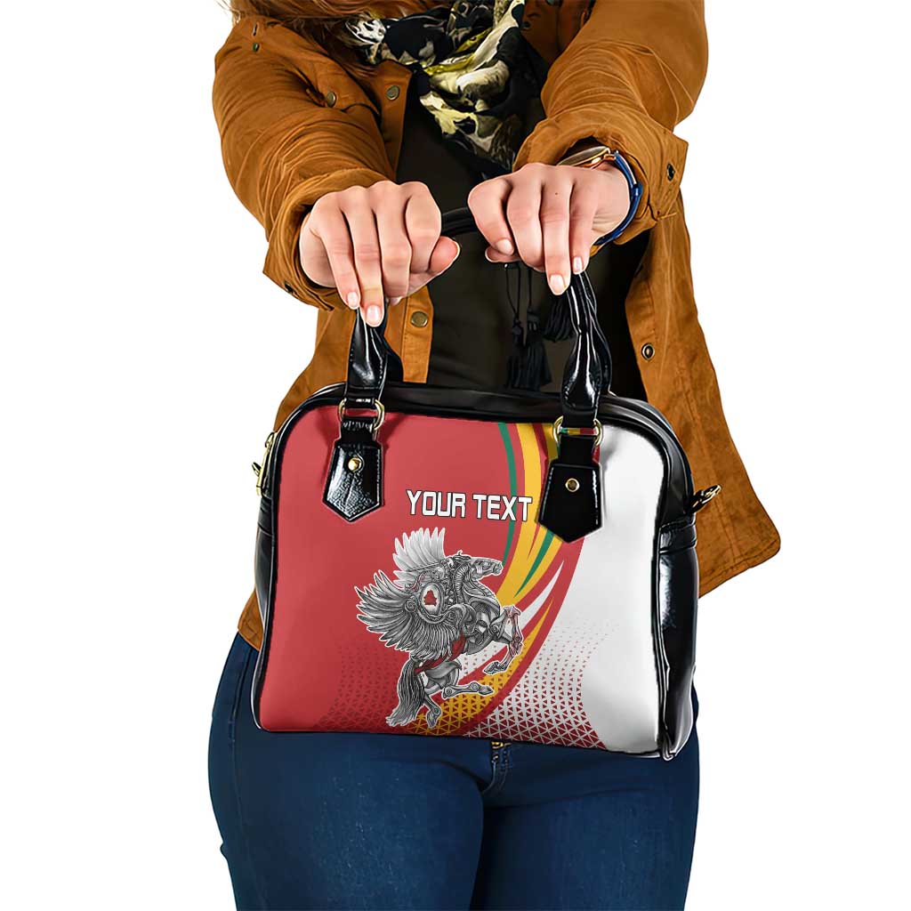 Personalized Lithuania Independence Day Shoulder Handbag Lithuanian Vytis Swoosh