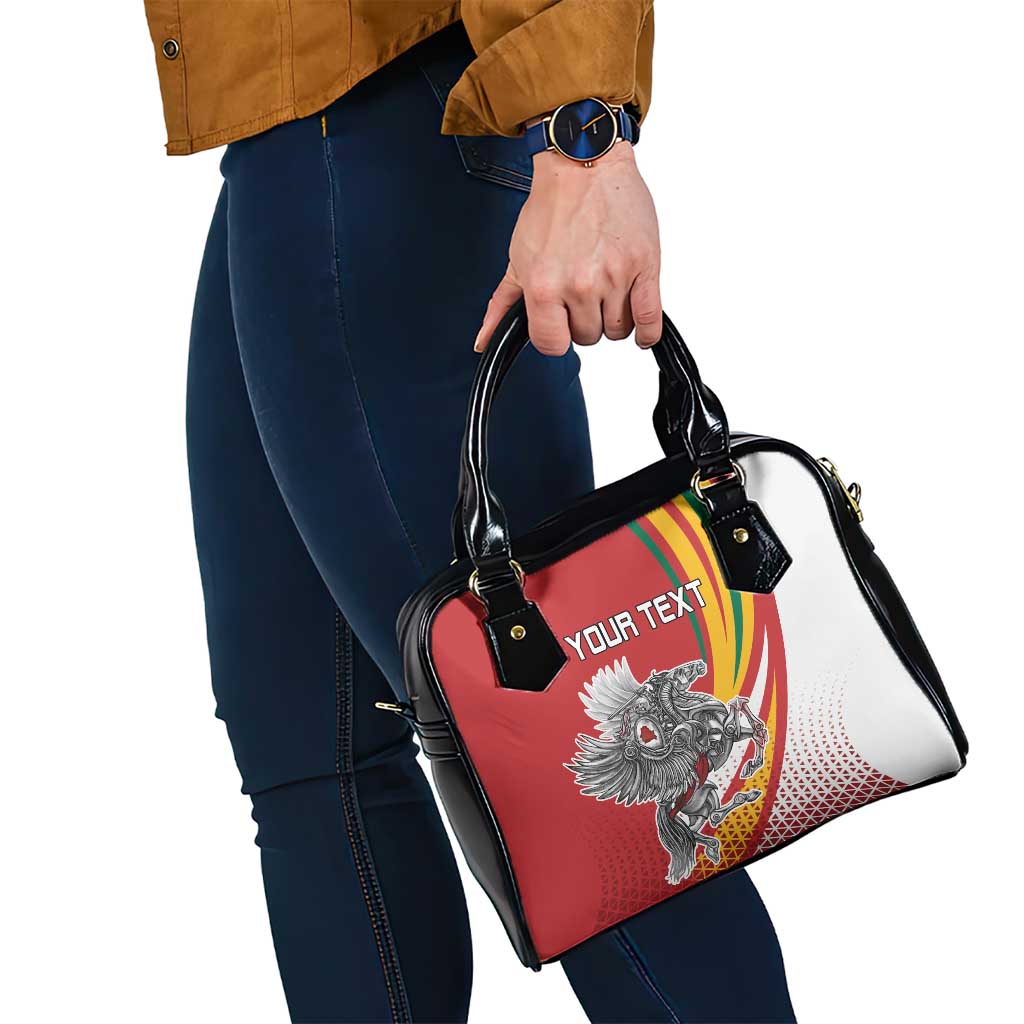 Personalized Lithuania Independence Day Shoulder Handbag Lithuanian Vytis Swoosh