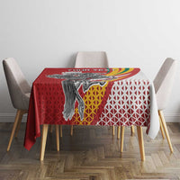 Personalized Lithuania Independence Day Tablecloth Lithuanian Vytis Swoosh - Wonder Print Shop
