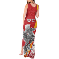Personalized Lithuania Independence Day Tank Maxi Dress Lithuanian Vytis Swoosh - Wonder Print Shop