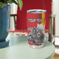 Personalized Lithuania Independence Day Tumbler Cup Lithuanian Vytis Swoosh - Wonder Print Shop