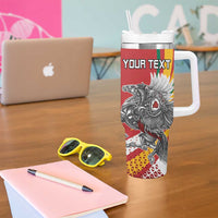 Personalized Lithuania Independence Day Tumbler With Handle Lithuanian Vytis Swoosh - Wonder Print Shop