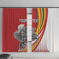 Personalized Lithuania Independence Day Window Curtain Lithuanian Vytis Swoosh - Wonder Print Shop