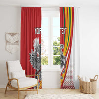 Personalized Lithuania Independence Day Window Curtain Lithuanian Vytis Swoosh - Wonder Print Shop