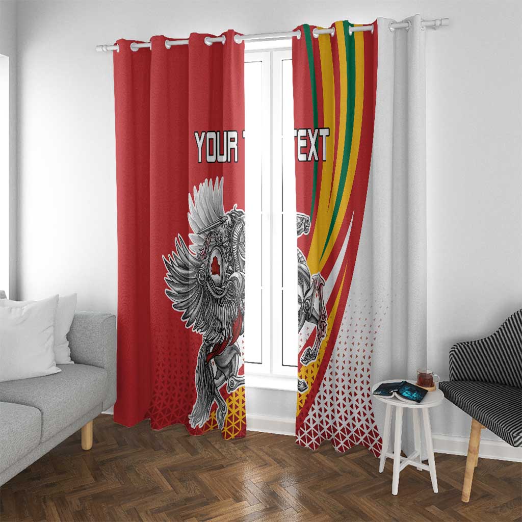 Personalized Lithuania Independence Day Window Curtain Lithuanian Vytis Swoosh - Wonder Print Shop