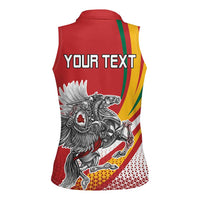 Personalized Lithuania Independence Day Women Sleeveless Polo Shirt Lithuanian Vytis Swoosh - Wonder Print Shop