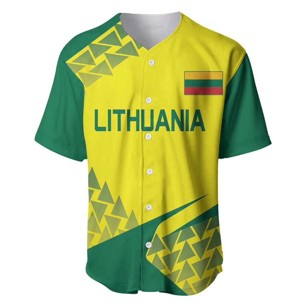 Custom Lithuania Volleyball Baseball Jersey Go Champion Sporty Style - Wonder Print Shop